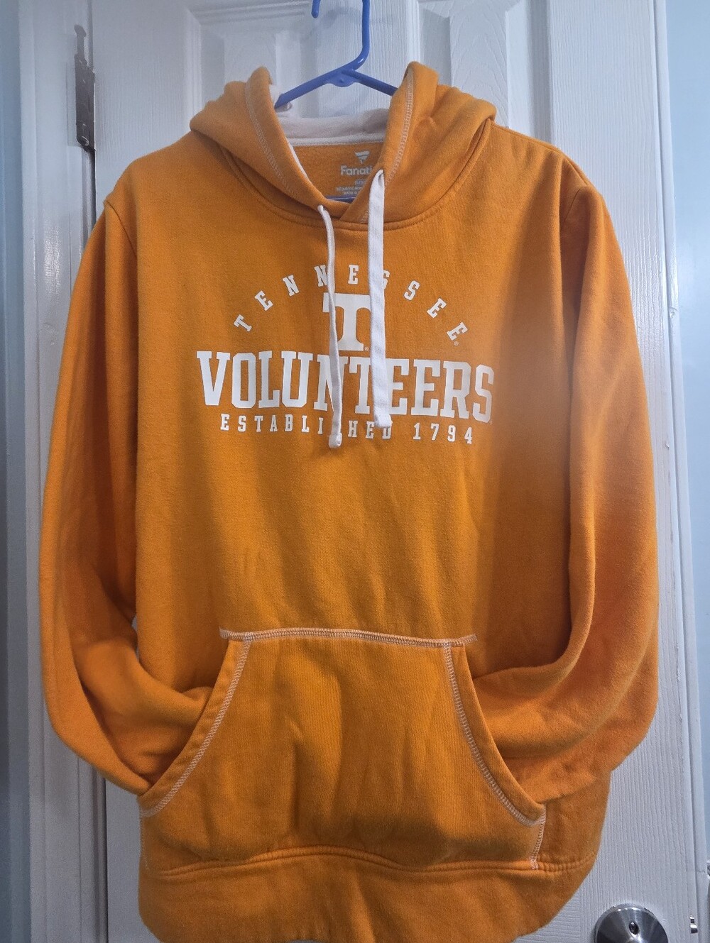Tennessee Volunteers Orange Hoodie Sweatshirt Mens Large